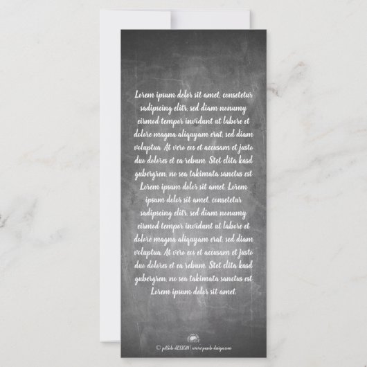 Weihnachtsgrüße auf dem Chalk Board (Rückseite)