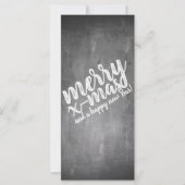 Weihnachtsgrüße auf dem Chalk Board (Vorderseite)