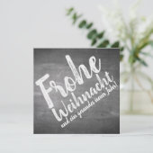 Weihnachtsgrüße auf der Kreidetafel (Stehend Vorderseite)