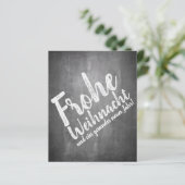 Weihnachtsgrüße auf der Kreidetafel (Stehend Vorderseite)