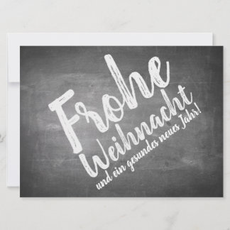 Weihnachtsgrüße auf der Kreidetafel