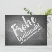 Weihnachtsgrüße auf der Kreidetafel (Stehend Vorderseite)