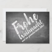 Weihnachtsgrüße auf der Kreidetafel (Vorderseite)