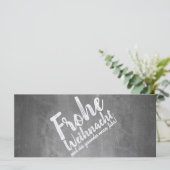 Weihnachtsgrüße auf der Kreidetafel (Stehend Vorderseite)