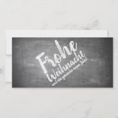 Weihnachtsgrüße auf der Kreidetafel (Vorderseite)
