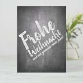 Weihnachtsgrüße auf der Kreidetafel (Stehend Vorderseite)