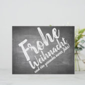 Weihnachtsgrüße auf der Kreidetafel (Stehend Vorderseite)