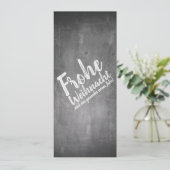 Weihnachtsgrüße auf der Kreidetafel (Stehend Vorderseite)