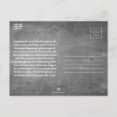 Weihnachtsgrüße auf der Kreidetafel Feiertagspostkarte (Rückseite)