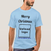 Weihnachtsgrüße auf Light Blue T - Shirt (Vorderseite)