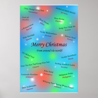 Weihnachtsgrüße aus aller Welt Poster