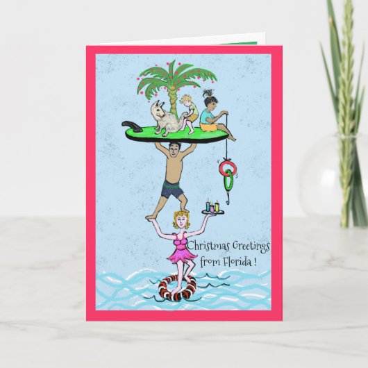 Weihnachtsgrüße aus Florida Karte (Vorderseite)