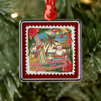 Weihnachtsgrüße aus Hawaii Holiday Ornament Aus Metall
