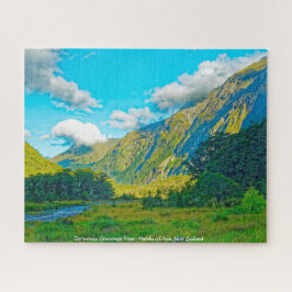 Weihnachtsgrüße aus Monkey Creek Neuseeland Puzzle