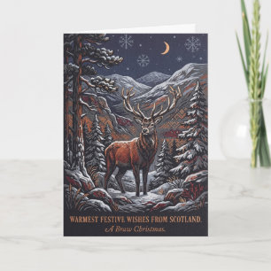 Weihnachtsgrüße aus Schottland Weihnachtskarte Karte