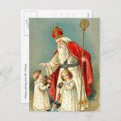 Weihnachtsgrüße aus St. Nicholas Feiertagspostkarte (Vorne/Hinten)