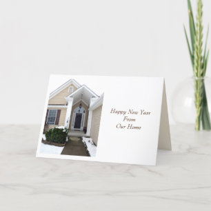 Weihnachtsgrüße aus unserem Zuhause für Ihres Feiertagskarte