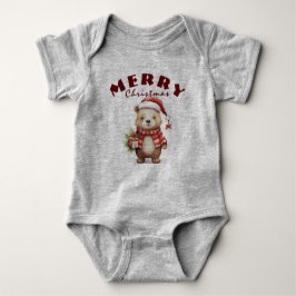 Weihnachtsgrüße Baby Strampler