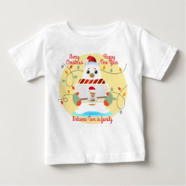 Weihnachtsgrüße Baby T-shirt