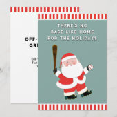 Weihnachtsgrüße Baseball Karten (Vorne/Hinten)