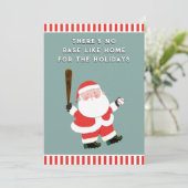 Weihnachtsgrüße Baseball Karten (Stehend Vorderseite)