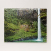 Weihnachtsgrüße Bridal Veil Fall Neuseeland Puzzle (Horizontal)