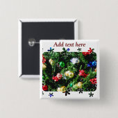 Weihnachtsgrüße_ Button (Vorne & Hinten)