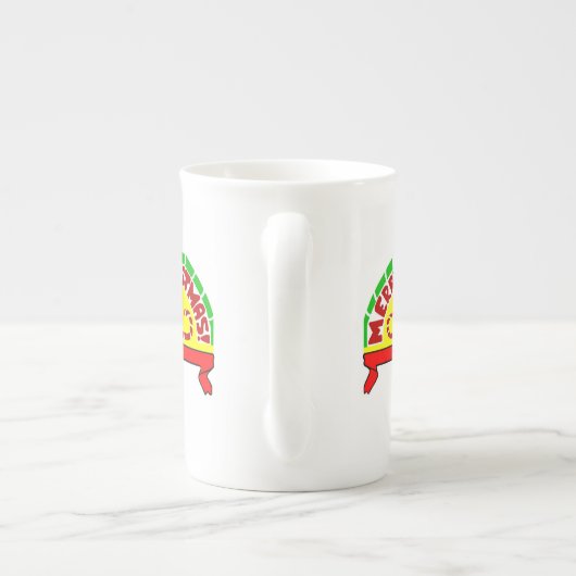 Weihnachtsgrüße China Tasse (Rückseite)