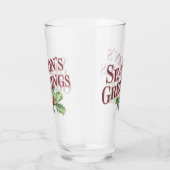 Weihnachtsgrüße Christmas-Typografie Glas (Rechts)