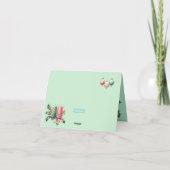 Weihnachtsgrüße Custom Karte (Rückseite)