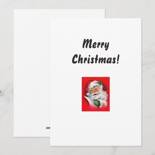 Weihnachtsgrüße Dankeskarte (Vorne/Hinten)