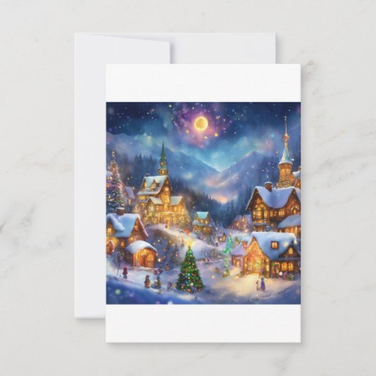 Weihnachtsgrüße Dankeskarte (Vorderseite)