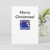 Weihnachtsgrüße Dankeskarte (Stehend Vorderseite)