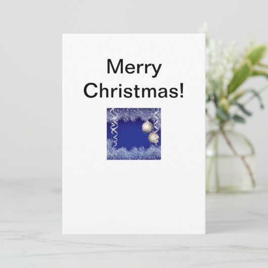 Weihnachtsgrüße Dankeskarte (Stehend Vorderseite)