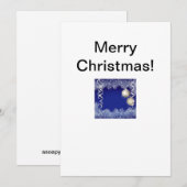 Weihnachtsgrüße Dankeskarte (Vorne/Hinten)