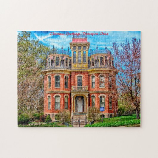Weihnachtsgrüße - Davenport Iowa Puzzle (Horizontal)