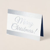 Weihnachtsgrüße der Saison aus der Familie Folienkarte (Vorderseite)