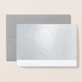 Weihnachtsgrüße der Saison aus der Familie Folienkarte (Rückseite mit Umschlag)