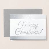 Weihnachtsgrüße der Saison aus der Familie Folienkarte (Vorderseite mit Umschlag)
