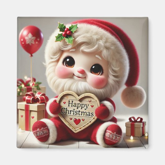 Weihnachtsgrüße des Weihnachtsmanns Magnet (Vorne)