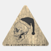 Weihnachtsgrüße, Dreieckiger Aufkleber (Vorderseite)