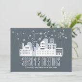 Weihnachtsgrüße echte Anwesen Feiertagskarte (Stehend Vorderseite)