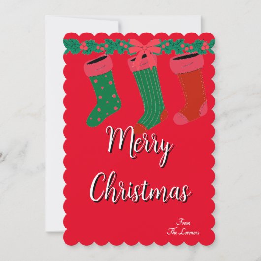 Weihnachtsgrüße Einladung (Vorderseite)