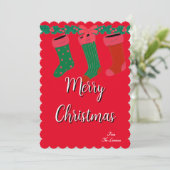 Weihnachtsgrüße Einladung (Stehend Vorderseite)