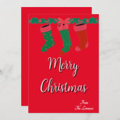 Weihnachtsgrüße Einladung (Vorne/Hinten)