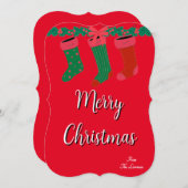 Weihnachtsgrüße Einladung (Vorne/Hinten)