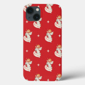 Weihnachtsgrüße, Engel mit Sternen Case-Mate iPhone Hülle (Rückseite)
