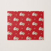 Weihnachtsgrüße, Engel mit Sternen Puzzle (Horizontal)
