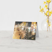 Weihnachtsgrüße Faltkarte Karte (Gelbe Blume)