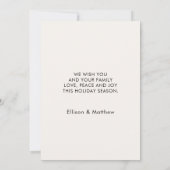 Weihnachtsgrüße Familienkarte Einladung (Rückseite)